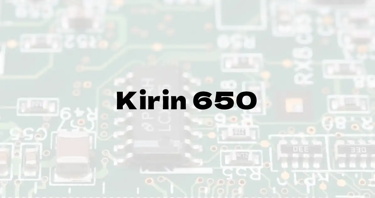 Huawei HiSilicon Kirin 650のベンチマーク結果