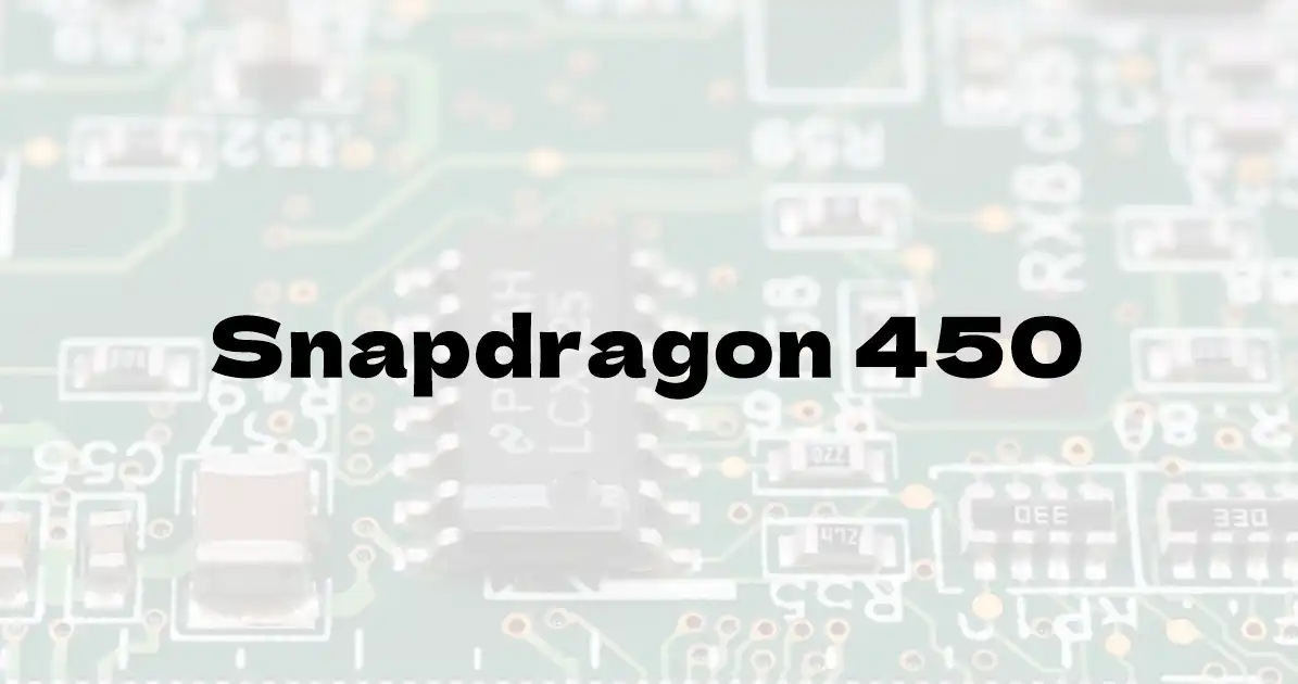 Qualcomm Snapdragon 450のベンチマーク結果