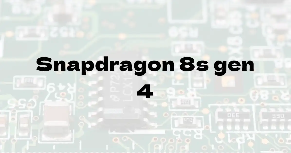 Qualcomm Snapdragon 8s Gen 4のベンチマーク結果