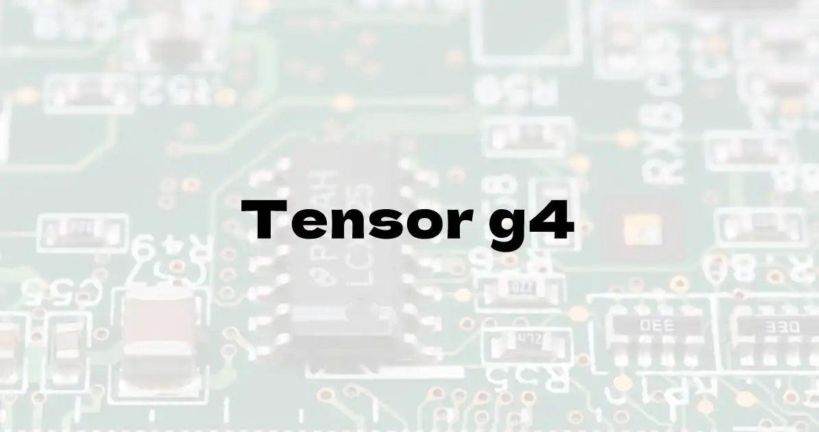 Google Tensor G4のベンチマーク結果